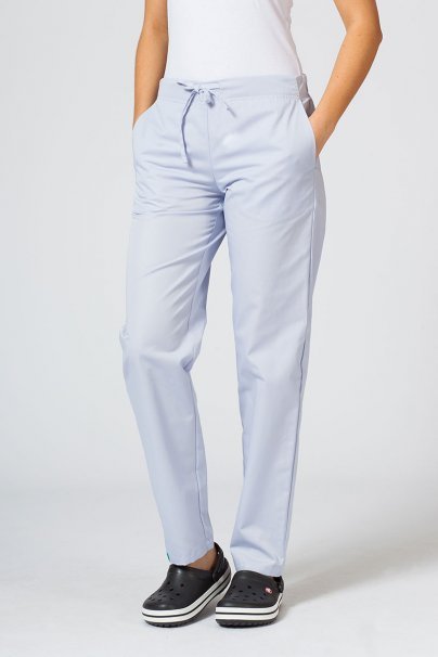 Spodnie medyczne damskie Sunrise Uniforms Basic Regular popielate-1