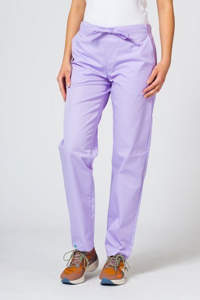 Spodnie medyczne damskie Sunrise Uniforms Basic Regular lawendowe-1