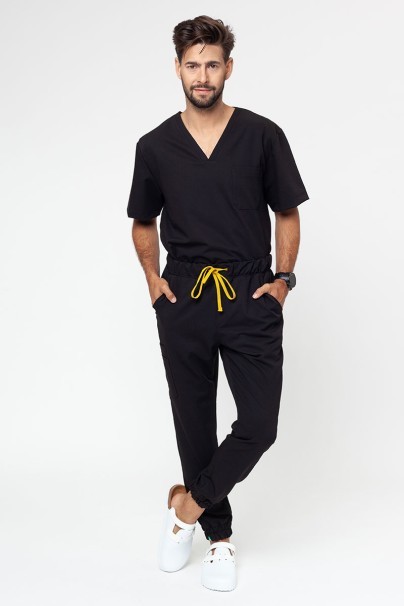 Komplet medyczny męski Sunrise Uniforms Premium Men (bluza Dose, spodnie Select jogger) czarny-1