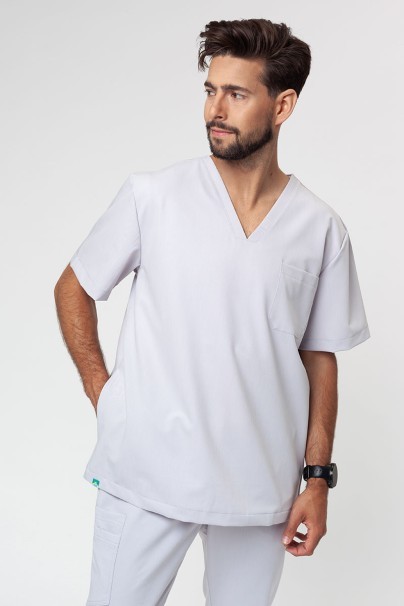 Bluza medyczna męska Sunrise Uniforms Premium Dose popielata-1