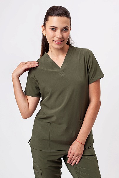 Bluza medyczna damska Sunrise Move Pulse oliwkowa