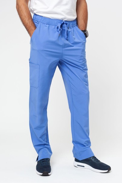 Spodnie medyczne męskie Adar Slim Leg Cargo klasyczny błękit-1