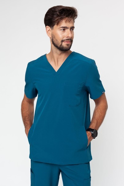 Bluza medyczna męska Adar Modern karaibski błękit-1
