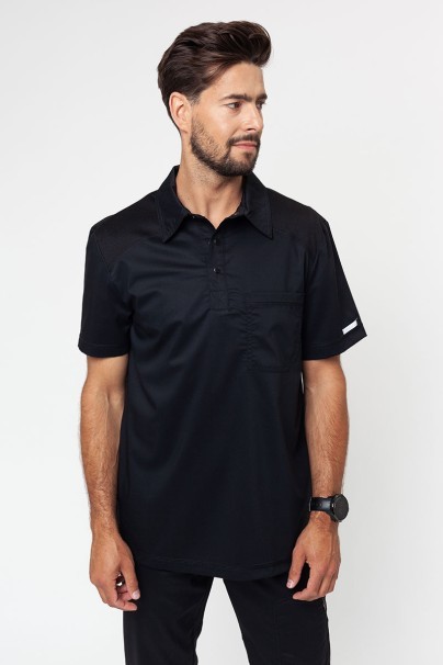 Bluza/koszulka medyczna męska Cherokee Revolution Active Men Polo czarna-1