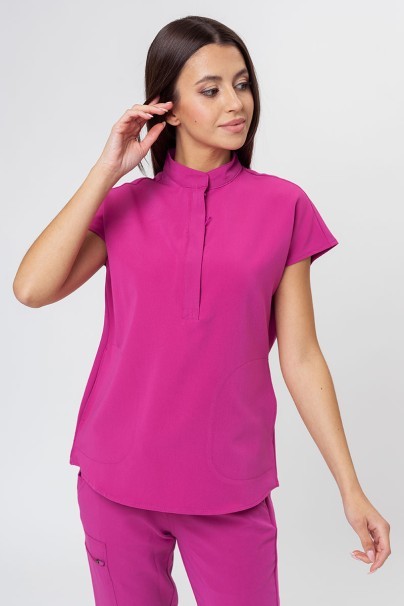 Bluza medyczna damska Uniforms World 518GTK™ Avant On-Shift malinowa-1