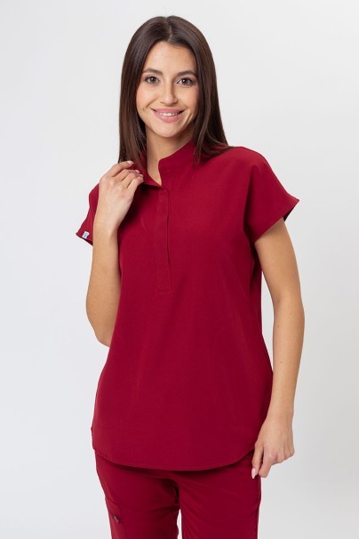 Bluza medyczna damska Uniforms World 518GTK™ Avant burgundowa-1