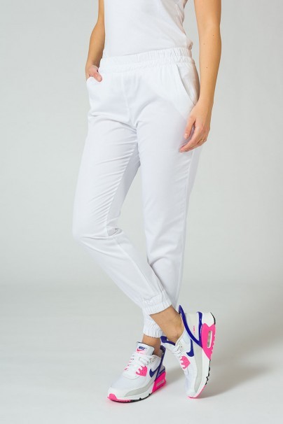 Spodnie medyczne Sunrise Uniforms Easy jogger białe-1