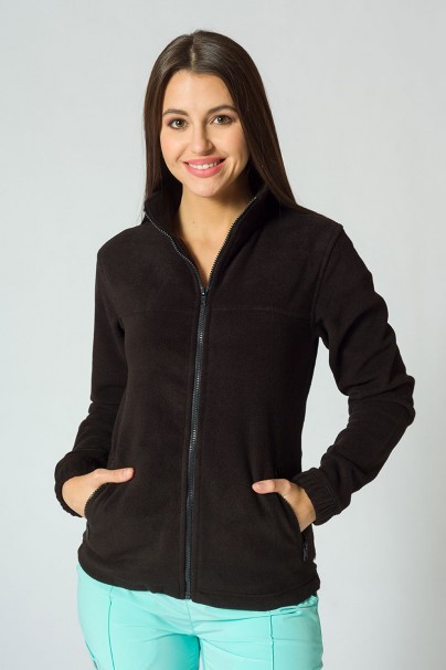 Bluza polarowa damska Malfini Fleece Jacket czarna-1