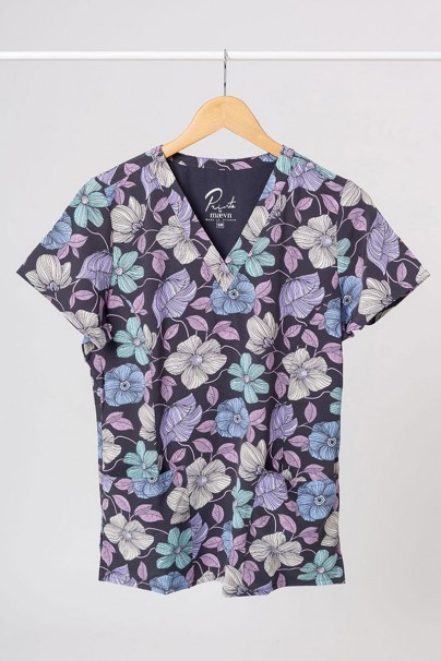 Kolorowa bluza damska Maevn Prints kwiatowy luksus-1