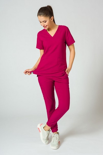 Komplet medyczny Sunrise Uniforms Premium (bluza Joy, spodnie Chill) śliwkowy-1