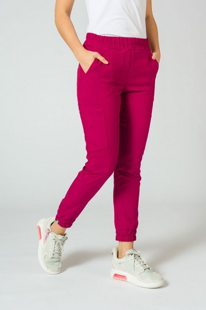 Spodnie damskie Sunrise Uniforms Premium Chill jogger śliwkowe-1