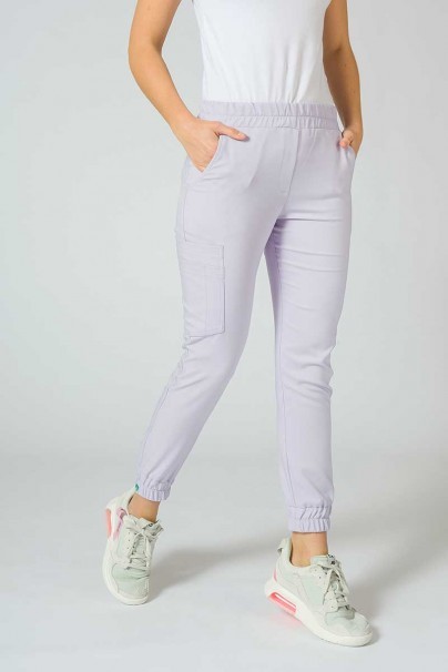 Spodnie medyczne damskie Sunrise Uniforms Premium Chill jogger lawendowe-1