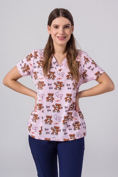 Kolorowa bluza damska Maevn Prints misie-1