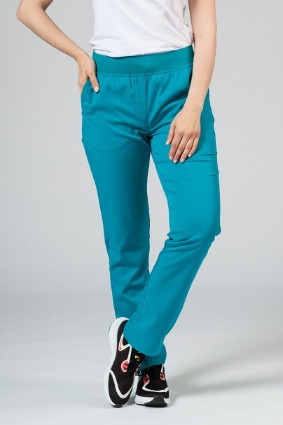 Spodnie damskie Adar Uniforms Leg Yoga morski błękit-1