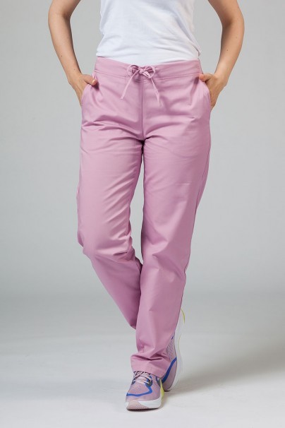 Spodnie medyczne damskie Sunrise Uniforms Basic Regular liliowe-1