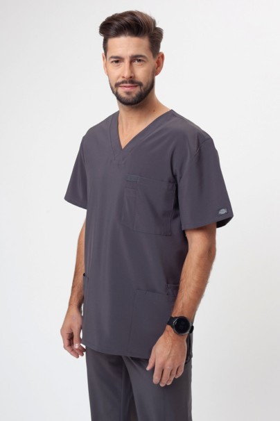Bluza medyczna męska Dickies EDS Essentials V-neck Men szara-1