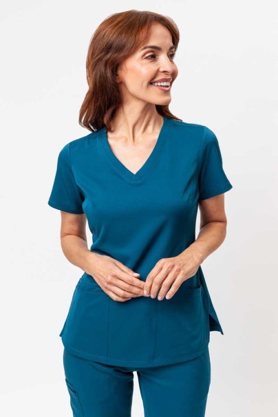 Bluza medyczna damska Healing Hands Monica V-neck karaibska-1