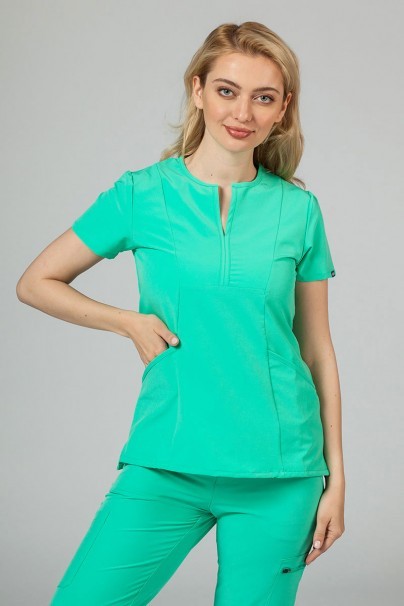 Bluza damska Adar Uniforms Notched jasnozielona-1