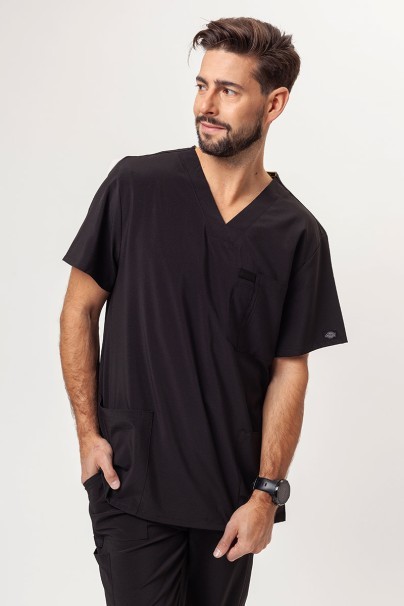 Bluza medyczna męska Dickies EDS Essentials V-neck Men czarna-1
