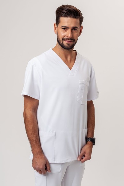 Bluza medyczna męska Dickies EDS Essentials V-neck Men biała-1