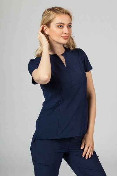 Bluza damska Adar Uniforms Notched ciemny granat-1