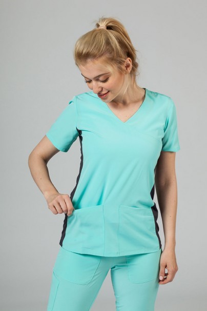 Bluza damska Maevn Matrix Impulse Asymetric miętowa (aruba)-1