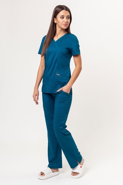 Komplet medyczny damski Cherokee Revolution (bluza Mock, spodnie Straight) karaibski błękit-1