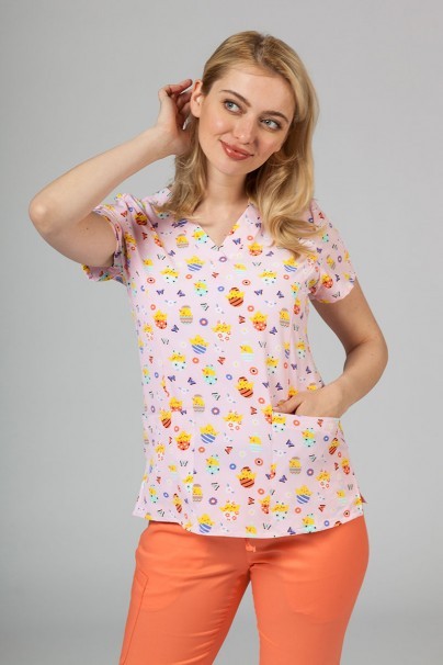 Kolorowa bluza damska Maevn Prints pisklęta-1