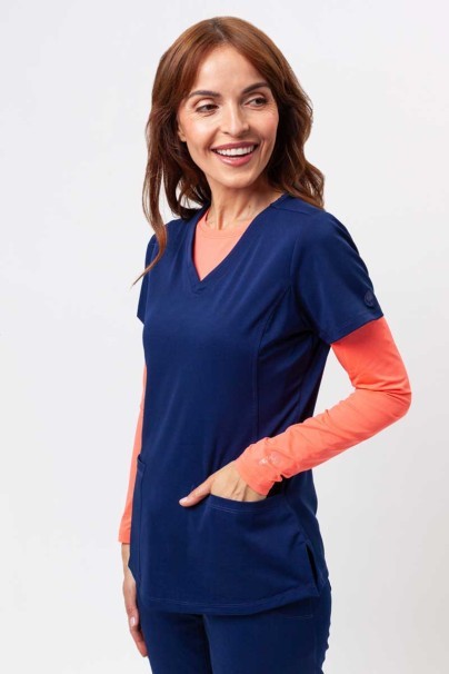 Bluza medyczna damska Healing Hands Monica V-neck ciemny granat-1