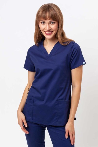 Bluza medyczna damska Uniforms World Alyssa ciemny granat-1