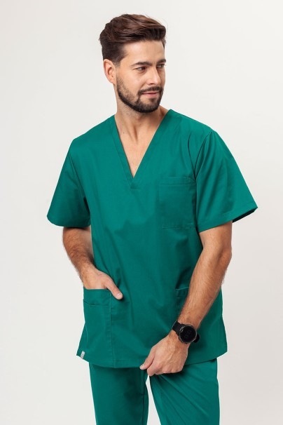 Bluza medyczna męska Sunrise Uniforms Basic Standard FRESH zielona-1