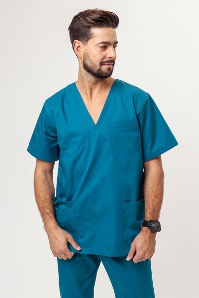 Bluza medyczna męska Sunrise Uniforms Basic Standard FRESH karaibski błękit-1