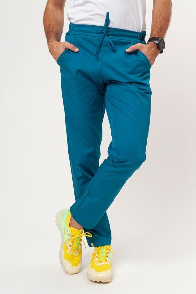 Spodnie medyczne męskie Sunrise Basic Regular FRESH karaibski błękit-1
