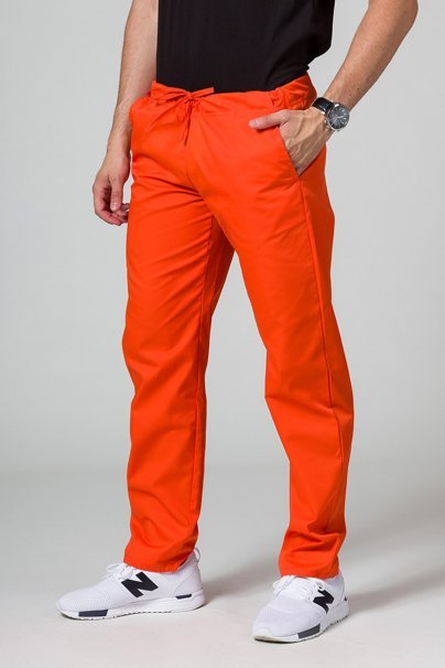 Spodnie medyczne męskie Sunrise Uniforms Basic Regular pomarańczowe-1