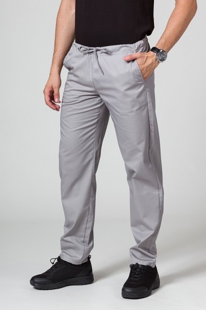Spodnie medyczne męskie Sunrise Uniforms Basic Regular szare-1