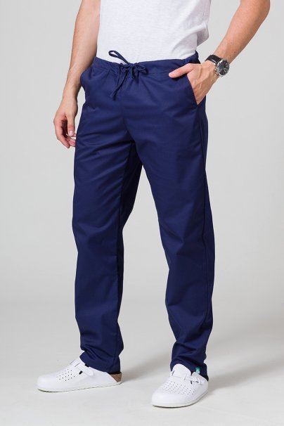 Spodnie medyczne męskie Sunrise Uniforms Basic Regular ciemny granat-1
