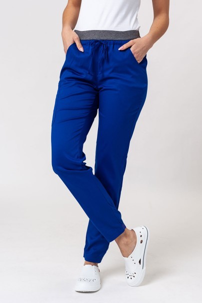 Spodnie medyczne damskie Maevn Matrix Contrast semi-jogger granatowe-1