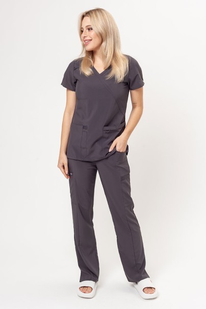 Komplet medyczny damski Dickies EDS Essentials (bluza Mock, spodnie Mid Rise) szary-1