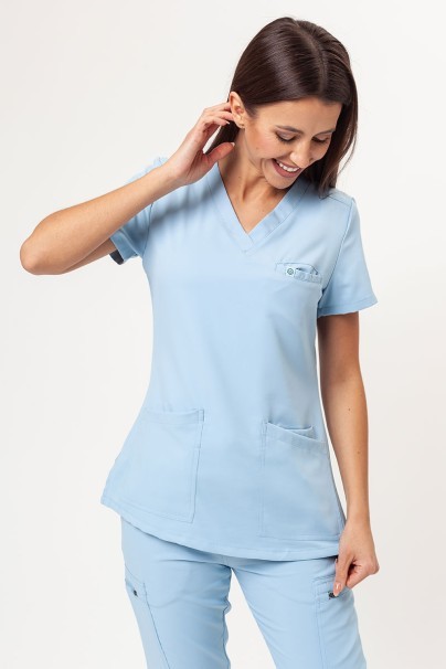 Bluza medyczna damska Uniforms World 109PSX Shelly błękitna-1