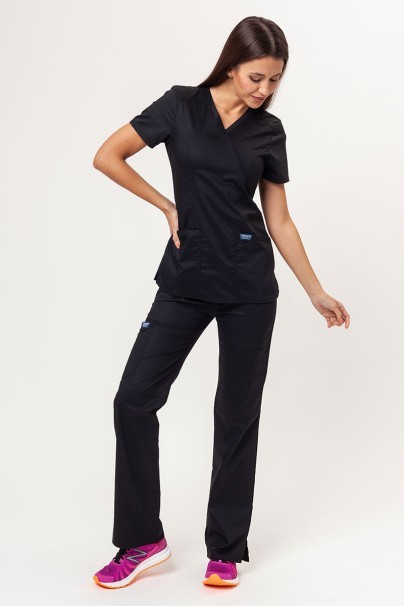 Komplet medyczny damski Cherokee Revolution (bluza Mock, spodnie Straight) czarny-1