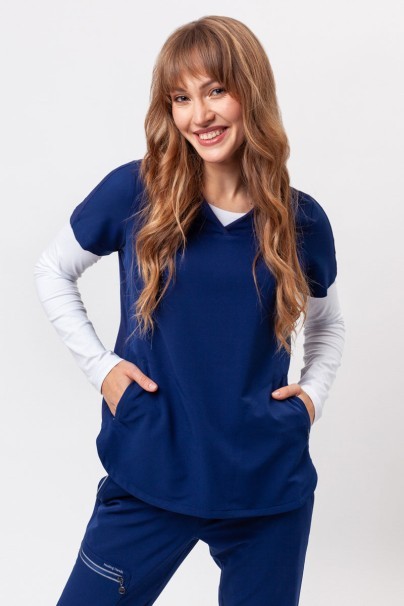 Bluza medyczna damska Healing Hands Skyler ciemny granat-1