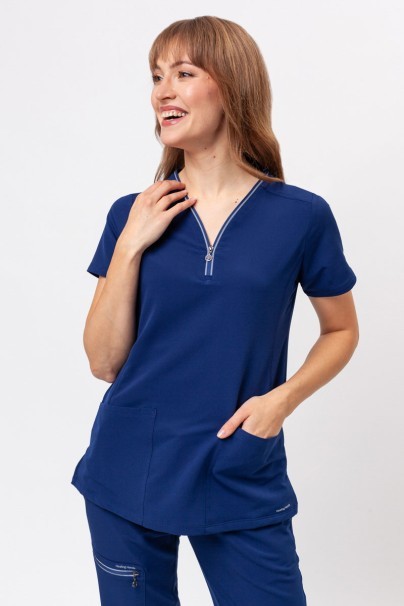 Bluza medyczna damska Healing Hands Sonia ciemny granat-1