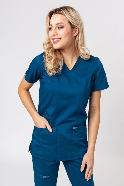 Bluza medyczna damska Cherokee Revolution Soft karaibski błękit-1
