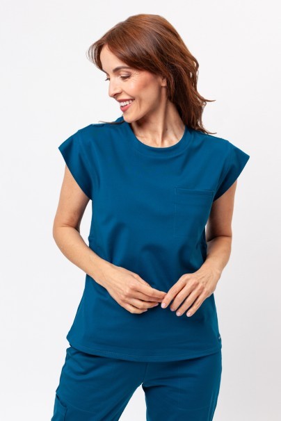 Bluza medyczna damska Cherokee Achieve Crew Neck karaibska-1