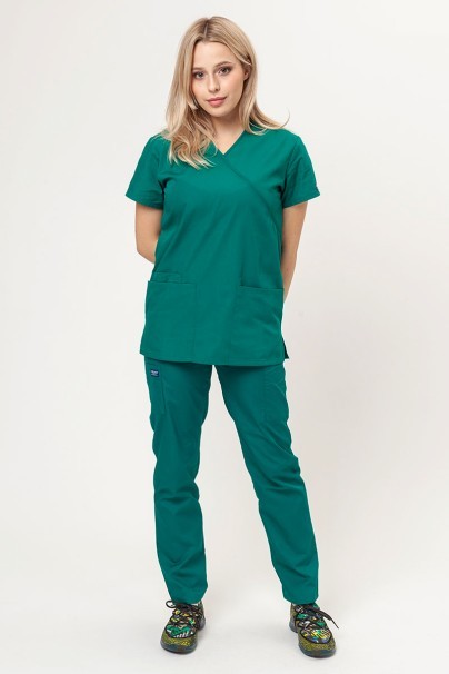 Komplet medyczny damski Cherokee Originals (bluza Mock, spodnie N.Rise) zielony-1