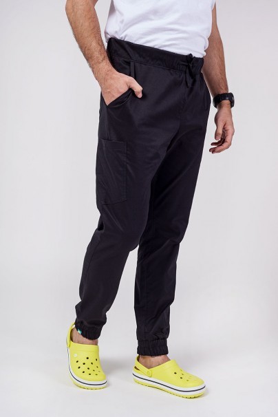 Spodnie medyczne męskie Sunrise Uniforms Active Flow jogger czarne-1