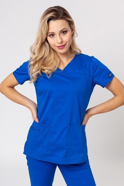 Bluza medyczna damska Cherokee Core Stretch Top królewski granat-1