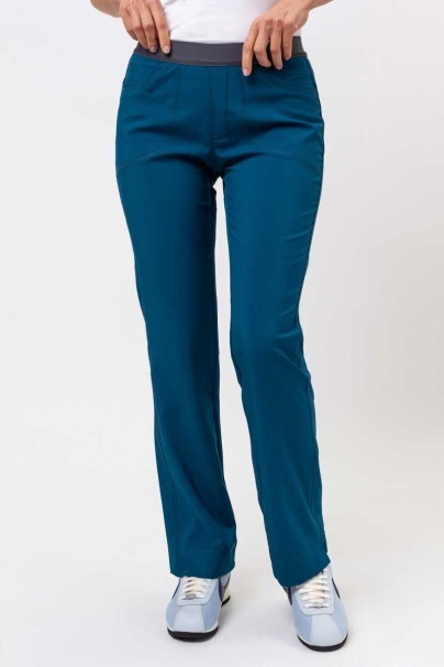 Spodnie medyczne damskie Cherokee Infinity Slim Pull-on karaibski błękit-1