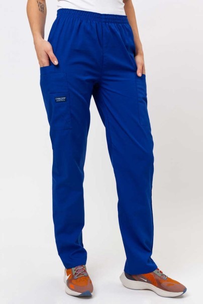 Spodnie medyczne damskie Cherokee Originals Natural Rise granatowe-1