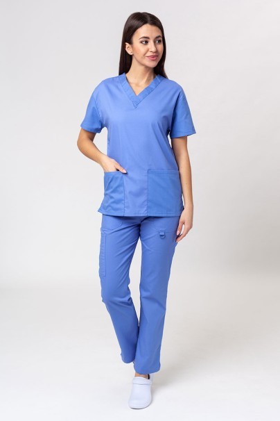 Komplet medyczny damski Dickies EDS Signature Modern (bluza V-neck, spodnie Pull-on) klasyczny błękit-1